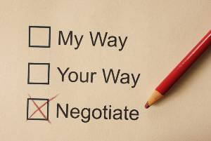 check boxes for negotiating