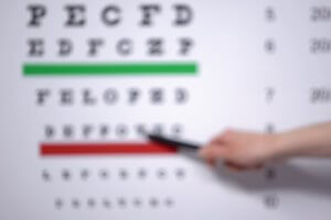 blurry poster for vision test