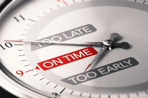 on time too early too late clock