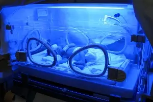 Infant in NICU care